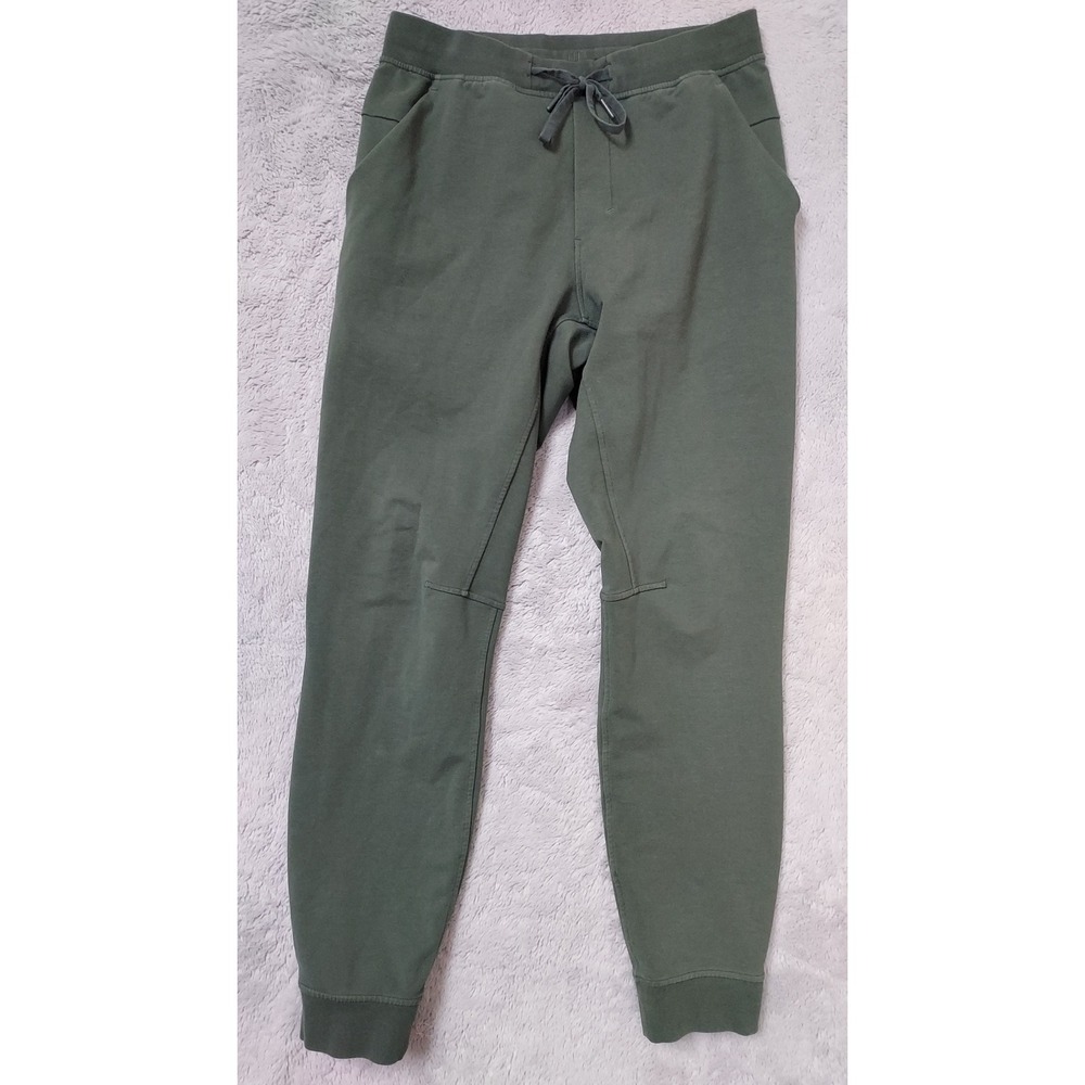 Lululemon Pants Mens Medium City Sweat Jogger Fleece Green Sweatpants Athleisure